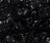 Woven sequin ribbons black